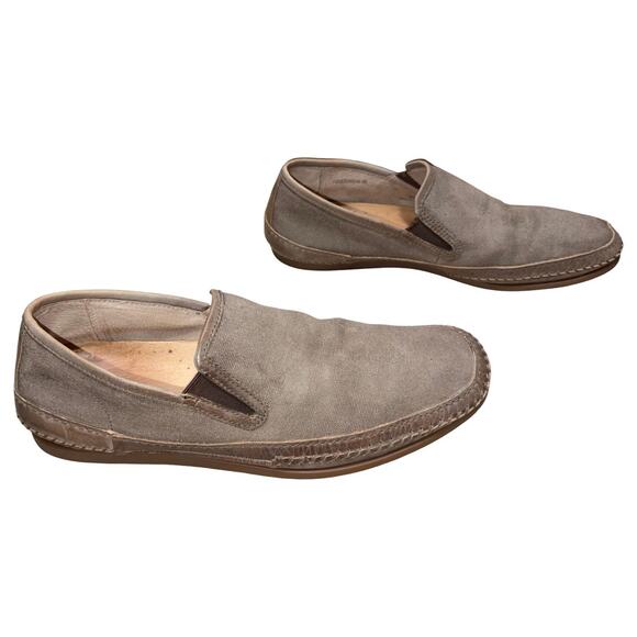 John Varvatos Star USA Gray Canvas Slip-On Loafers     Size: 10M main image 5